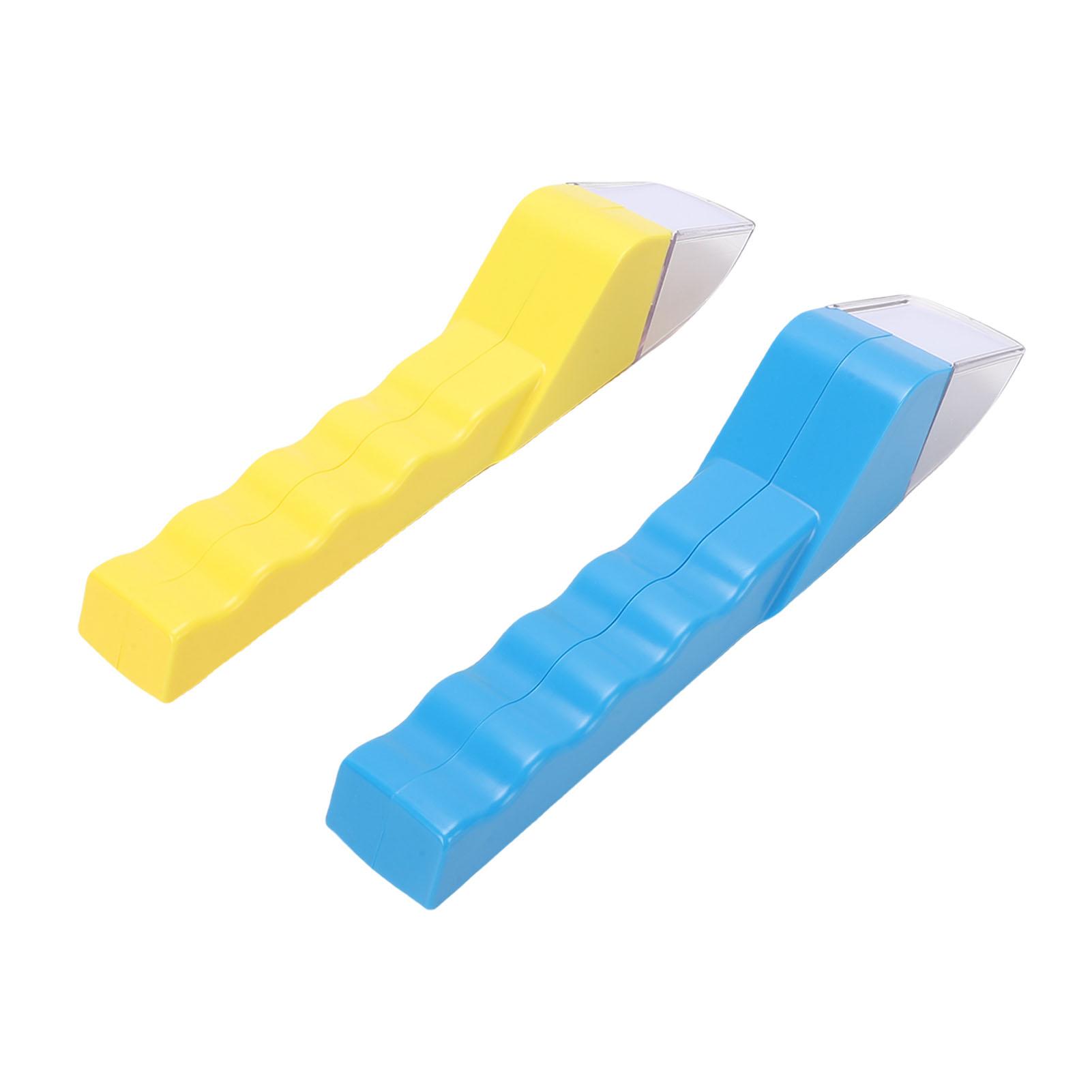 

2PCS Handheld Bee Catcher with Clear Viewing Window Spider Grabber Catching Tool Blue Yellow Body White Key