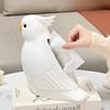 BRCeramic Tissue Box Cartoon Bird Parrot Simulated Animals Toilet Paper Box Napkin Holder Paper Towel Holder Desk StorageEY