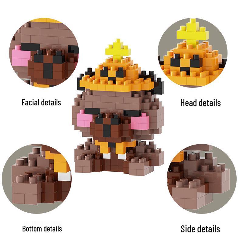 Capybara Mini Educational Cartoon Stress Relief Blocks for Kids