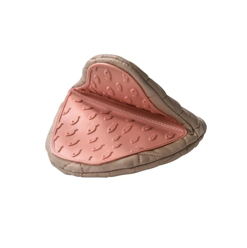 1PC Silicone Insulation Gloves Clip High Temperature Resistant Oven Mitts Kitchen Anti-scalding Clip Oven Microwave Hand Clip