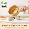 SENSARTE 20cm Yukihira Saucepan, IH/Gas Compatible, Non-stick, PFOA-Free, Glass Lid Included, Convenient Storage, Single Handle Saucepan, Milk Pan, On