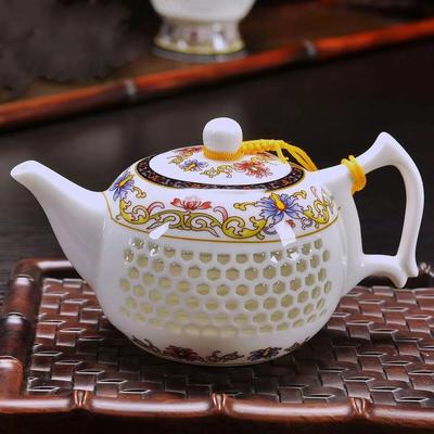 Jingdezhen Blue and White Porcelanowy pusty filtr do herbaty Ceramiczny prosty dzbanek do herbaty Ręcznie robiony domowy czajnik Kung Fu Naczynia do picia