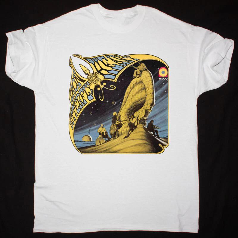 Vtg IRON BUTTERFLY Band Heavy Cotton White Full Size Unisex Shirt