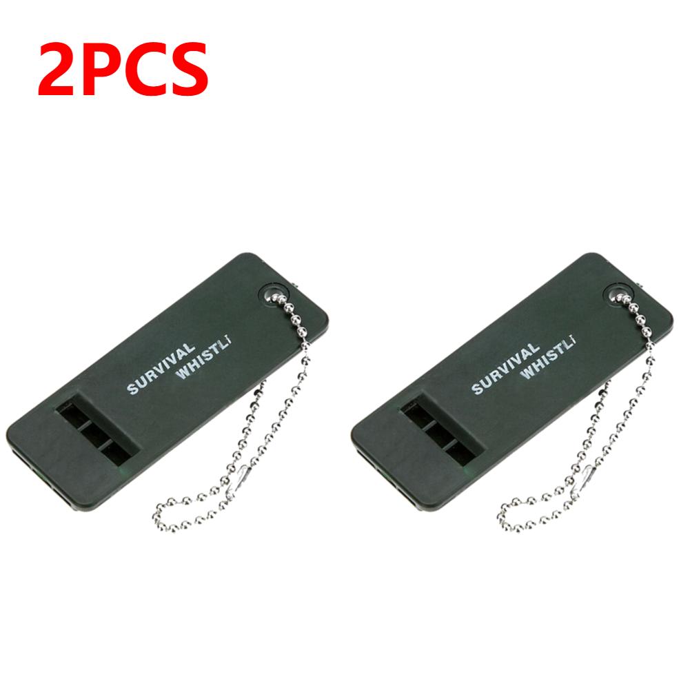 1-10pcs High Decibel 3-Frequency Whistle Outdoor Emergency Survival Whistle for Camping, Hiking, Hunting Rescue First Aid Tool