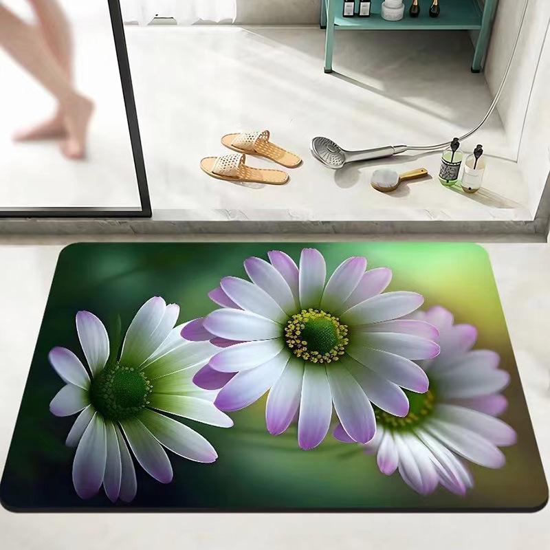 Bathroom Absorbent Soft Pad Quick-Drying Toilet Non-Slip Floor Mat Kitchen Toilet Dirt-Resistant Foot Pad Door Mat Manufacturer Wholesale