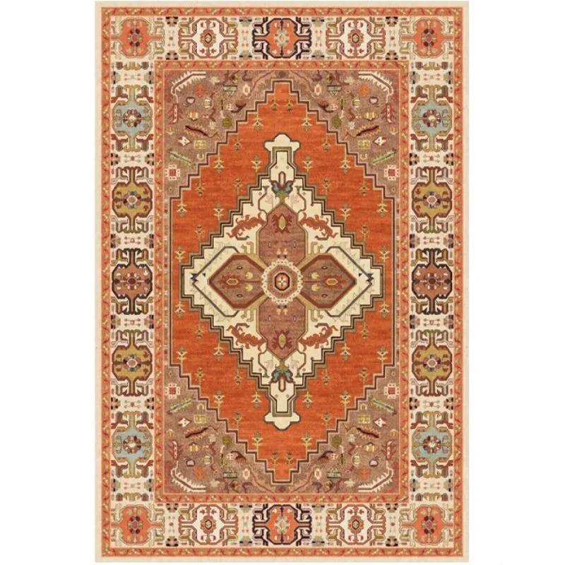 Dywan w stylu etnicznym vintage do sypialni, domu, hotelu, miękka mata z możliwością prania, dekoracja salonu, przedpokoju, szatni, dywanik pod stolik kawowy