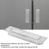 Dustproof Furniture Handle Spring Concealed Zinc Alloy Drawer Cabinet Nickel BrushedCelsiusBlack