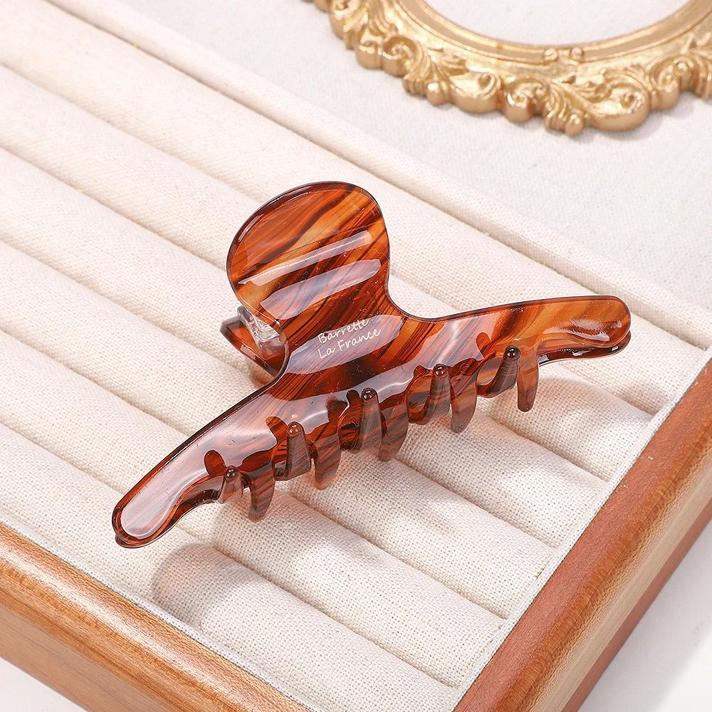 RAINBOW BOWS Women Acetate Leopard Hair Claw Hair Claws Chic Barrettes Crab Hairpins Styling Clips Girls Headwear Hair Accessory