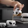 Guochaofeng Panda Ceramic Kuaike Cup Portable Travel Tea Set Outdoor Personal Brewing One Pot And Two Cups
