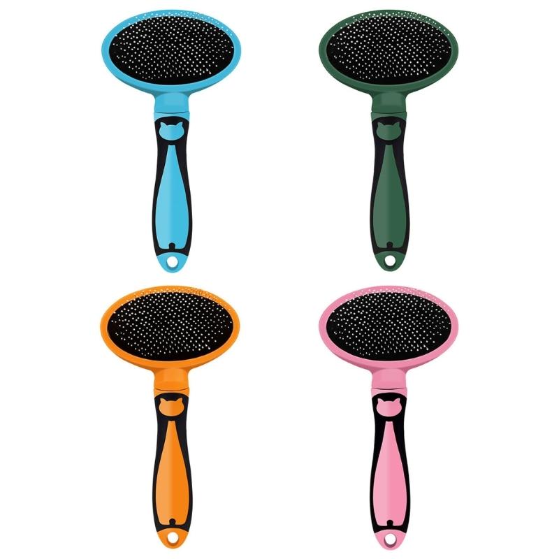 Pet Brush Deshedding Slicker Comb Comfort Handle Cats Brush for Shedding and Grooming for All Long or Short Hair Pet