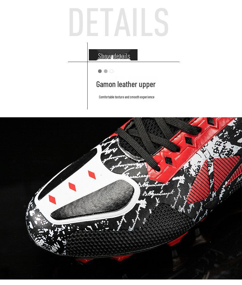 New Children's Low-Top Studded Football Shoes for Boys & Girls - Rubber Grass Field Sports Training