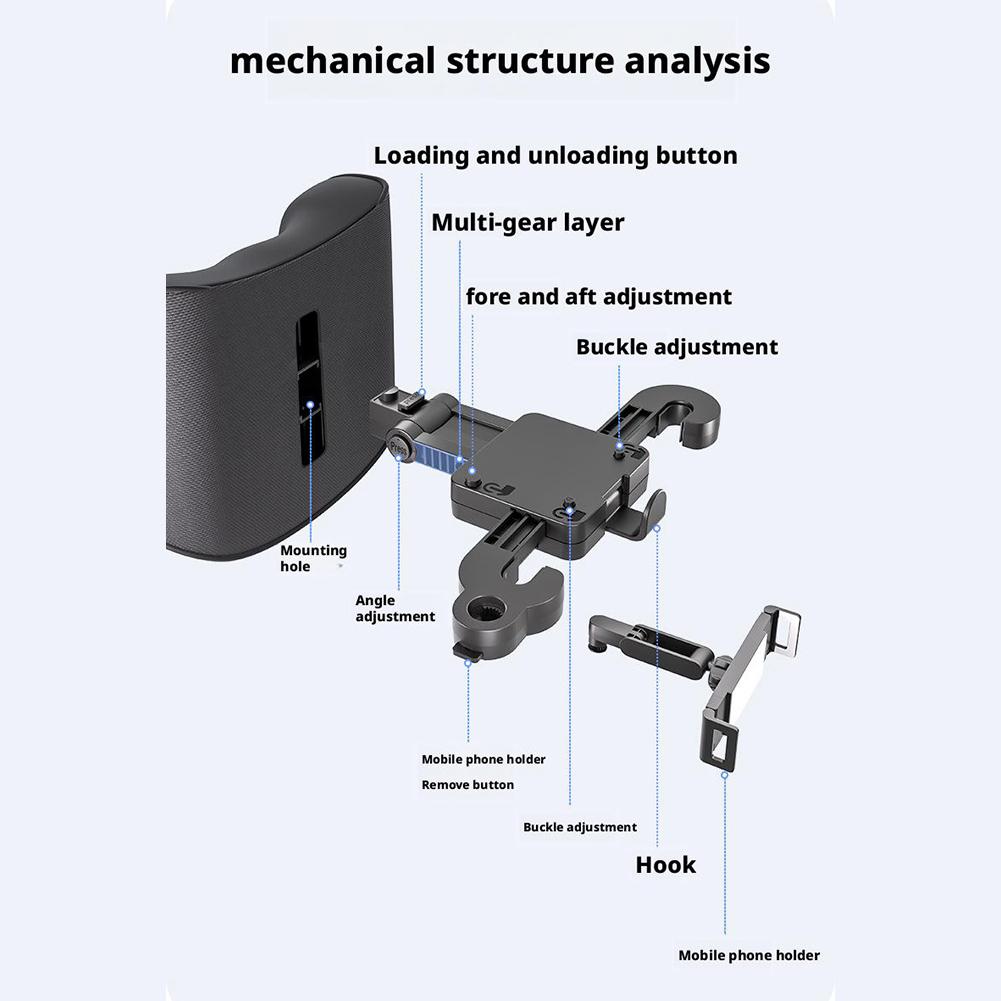 Leather Car Seat Headrest Cushion Multi-function Memory Foam Car Neck Pillow Adjustable Car Headrest Pillow Auto Accessories