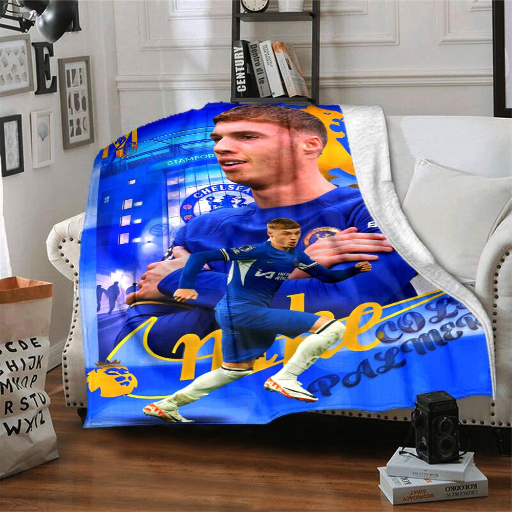 Chelsea Fc Football Player Blanket Durable Comfort Perfect for Office Chair Livingroom Picnics Four Seasons Multipurpose Stylish Decor