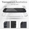 Transparent Protective Case For Protective Case Transparent Bracket, Shockproof And Non-slip Hard PC + TPU Silicone Crystal Protective Case Controller