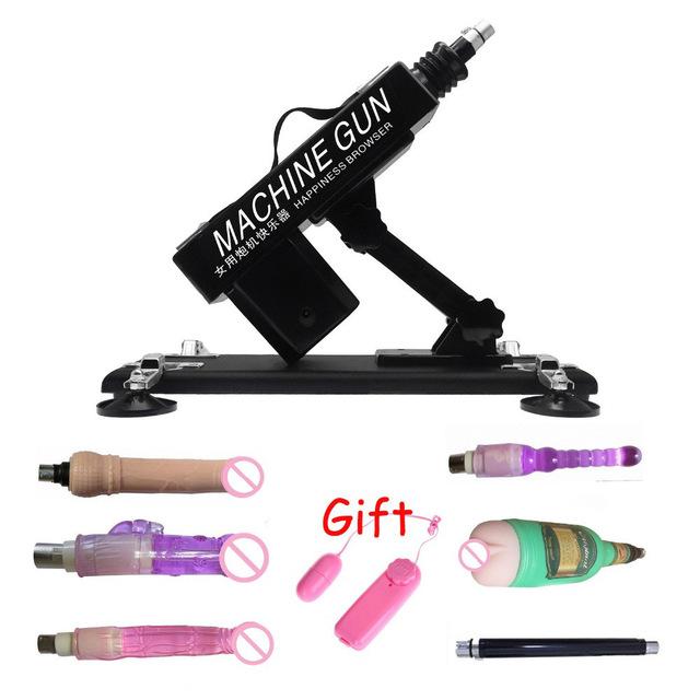 Sexules Toys Dildo Anal Plug Female Masturbator Male Vibrator Pumping Gun Automatic Sex Toys Machine for Adults Men Women Vagina