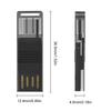 2 in 1 Card Reader OTG Adapter USB 2.0 Card Reader Secure Data Transfer Dual TF Ports Card Reader High Speed for PC Laptop Phone