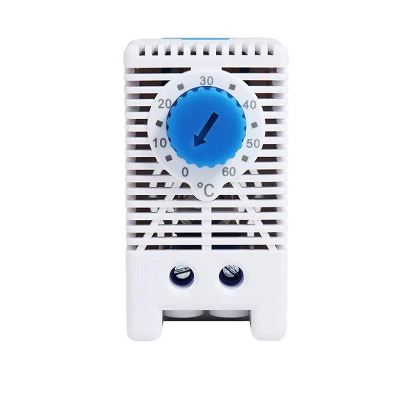 SHGO-Mechanical Thermostat 0-60℃ 250VAC 10A Bimetallic NC/NO DIN Rail Cabinet Temperature Controller