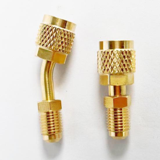 Refrigerant Brass Adapter Rustproof Corrosion Resistant R32/R454B Air Conditioner Reverse