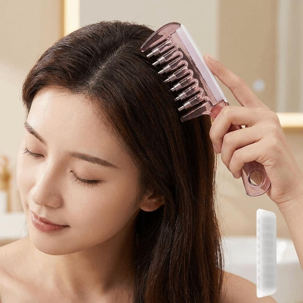 Wide-tooth Massage Guide Liquid Comb Anti-Frizz Scalp Massage Comb Hairdressing Combs  Female Scalp
