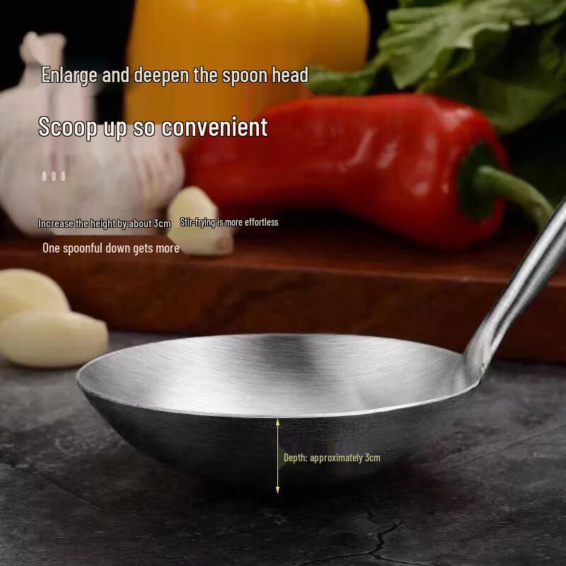 ZISIZ Extended Pearwood Stainless Steel Kitchen Utensil Set