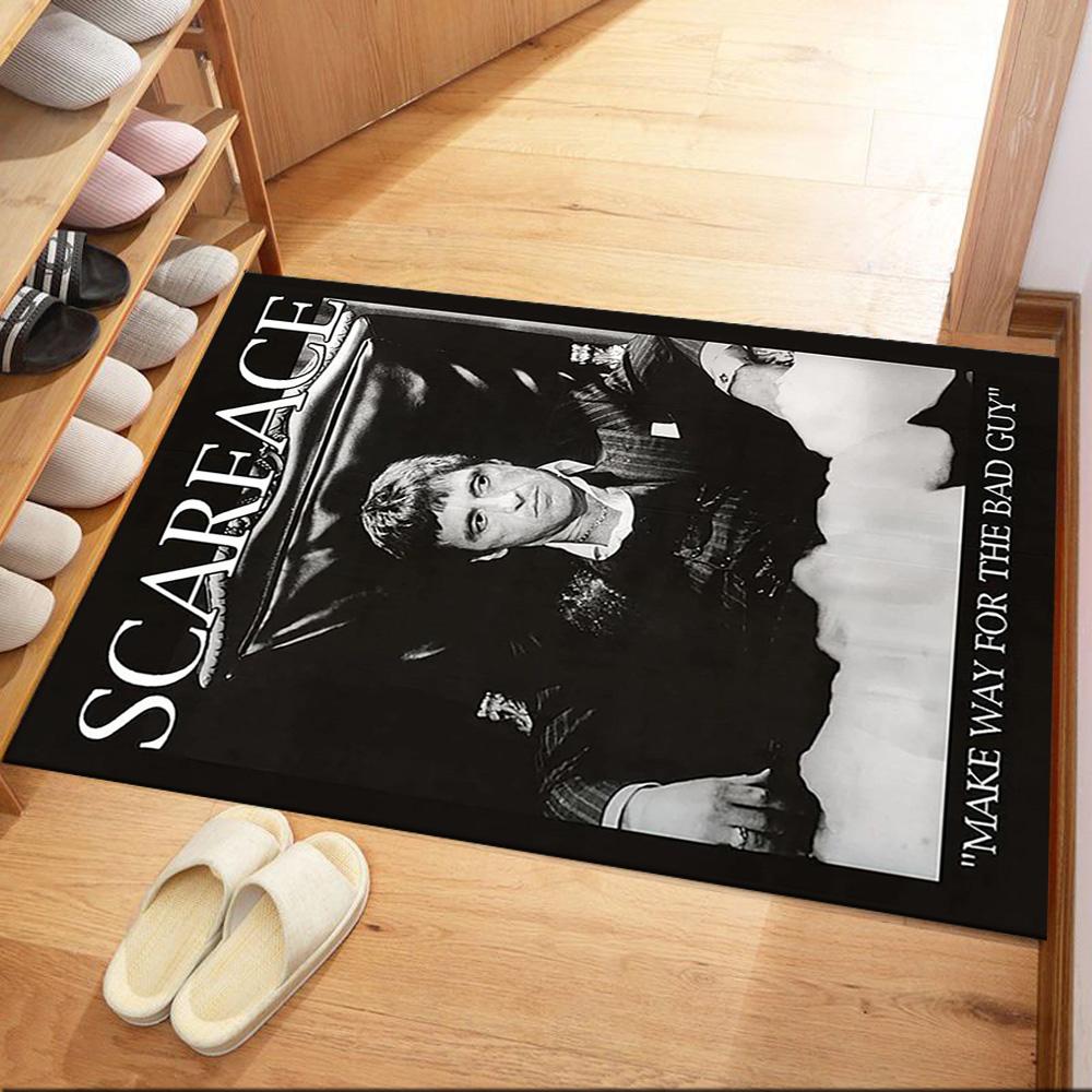 Scarface Square Rugs Are a Great Choice for Living Rooms, Bedrooms, Home Décor, and As Gifts.
