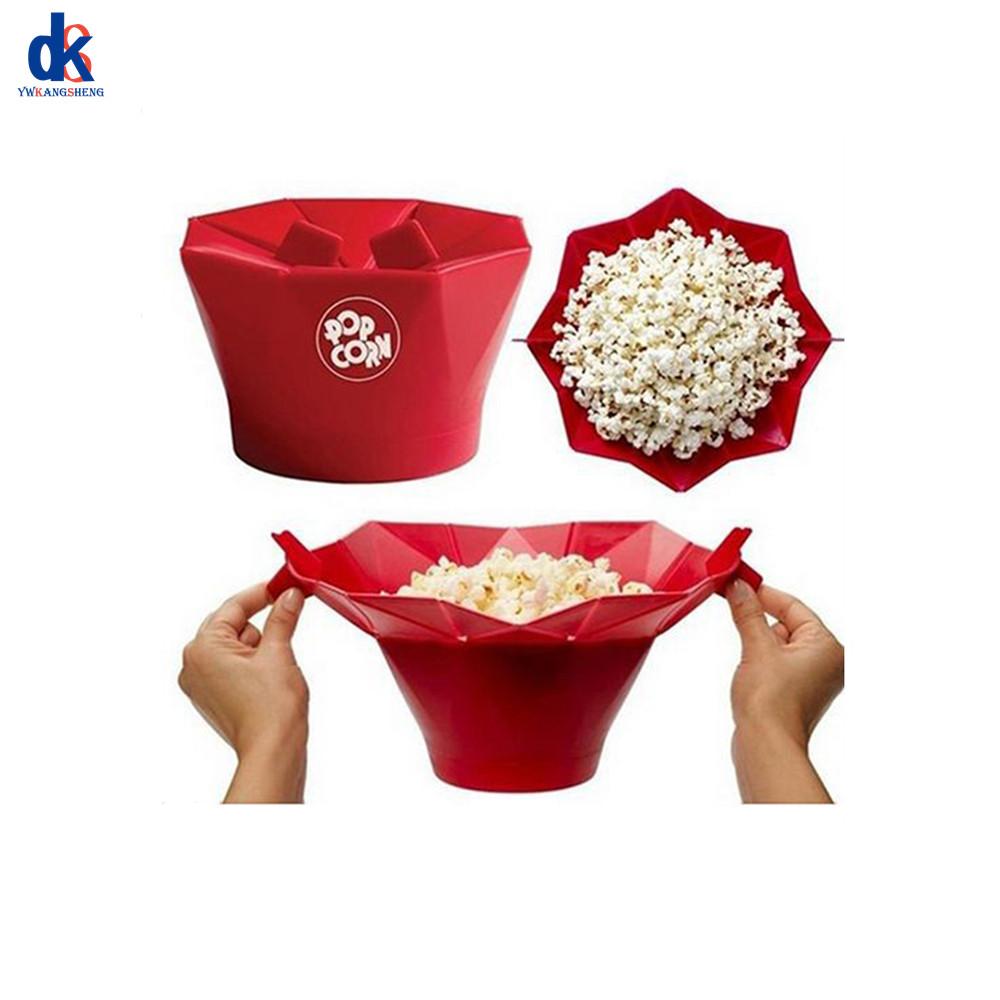 Popcorn Maker Artifact Microwave Popcorn Homemade Popcorn Bowl DIY Silicone Popcorn Bucket Fondant Cake Mold Kitchen Baking Tool