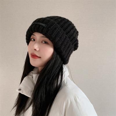 Single Color Casegy Slouchy Knitted Beanies For Women Girl Autumn Winter Ear Warmer Skullies Caps Trendy Ski Snow Crochet Bonnet