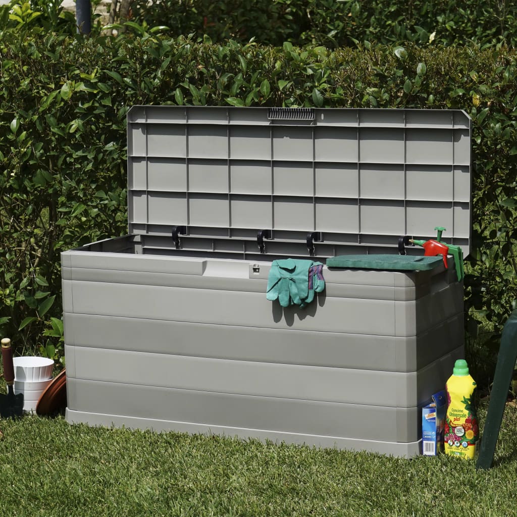 vidaXL Gartenbox Grau 117×45×56 Cm
