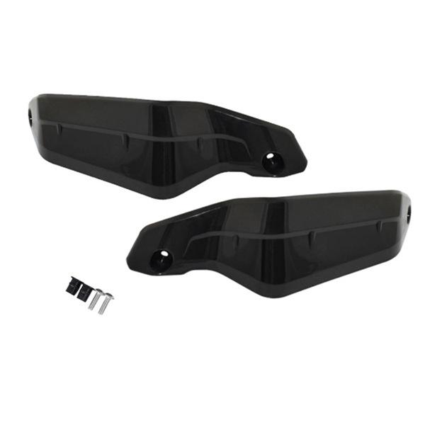 Black ABS Motorcycle Windshield Handguard Cover Set