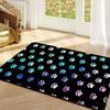 Quick Drying Paw Print Doormat Dirt Resistant Pet Feeding Mat Non-Slip Floor Mat  Pet Corner
