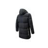 Anta Letter Mid-Length Hooded Down Jacket Men Outerwear Black 952148910-2