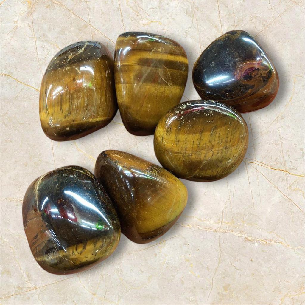 Natürlicher Tigerauge, polierter Trommelstein, Lot, 15-30 MM. Feuerstein-Tigerauge-Edelstein, Tigerauge-Trommelstein-Lot, Heilstein.