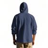 Spring and Summer New Men's Hooded Long-sleeved Shirts with Patch Pockets Casual Outer Tops