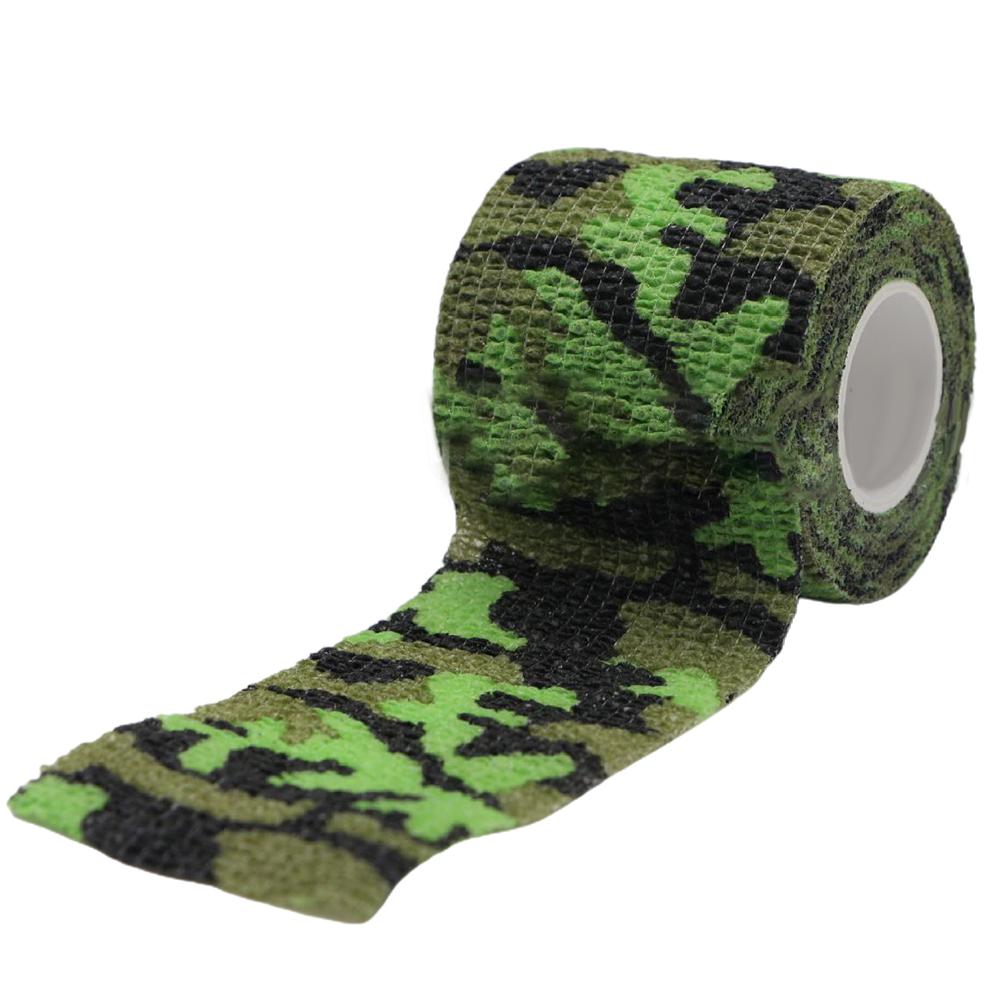 Camouflage Form Reusable Polyester Self Cling Camo Hunting Rifle Fabric Tape Waterproof Wrap Outdoor Camping Auxiliary Tools