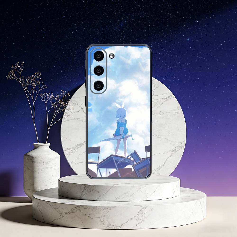 Blue Archive Phone Case For Samsung Galaxy A73,A72,A71,A70,A53,A52,A51,Others Soft Black Cover
