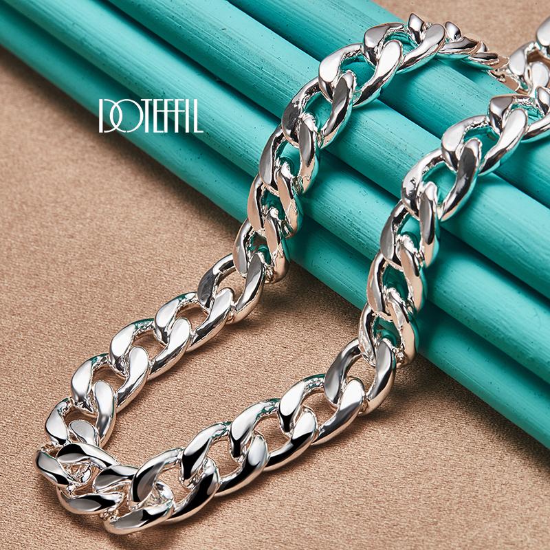 Šoninė grandinėlė, 10 mm karoliai, 925 sterlingų sidabro madingi dovanoti papuošalai