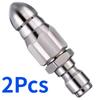 1/4" High Pressure Water Jet Nozzle, Quick Connect Tip for Sewer Drain Cleaning, Heavy Duty Drain Hose Cleaner Tool