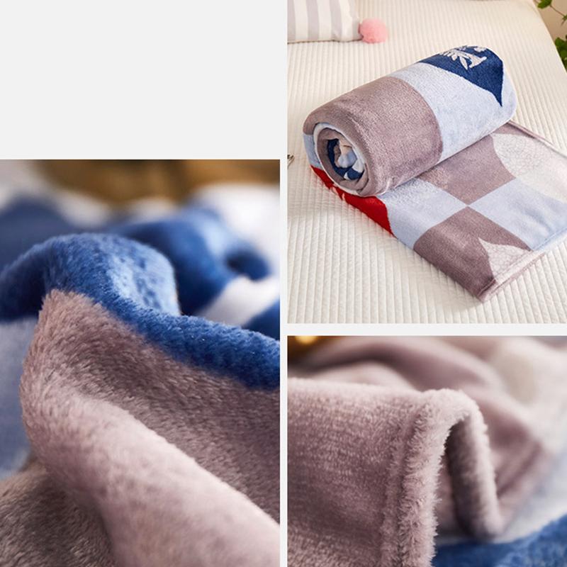 Cobertores macios e quentes de flanela de lã coral para camas, capa de sofá, colcha de inverno, cobertores
