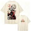 Anime My Hero Academia Vintage Washed T Shirts Shoto Todoroki Graphic T-shirt Men's Women Cotton Oversized Short Sleeve T Shirt
