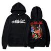 Herbst und Winter Pullover Langarm Locker Weich Sweatshirt Streetwear Mantel Gorillaz Druck Damen und Herren Hoode