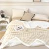 Nordic Style Bubble Lamb Wool Double-layer Blanket Four Season Universal Plush Thickened Multifunctional Public Room Nap Blanket
