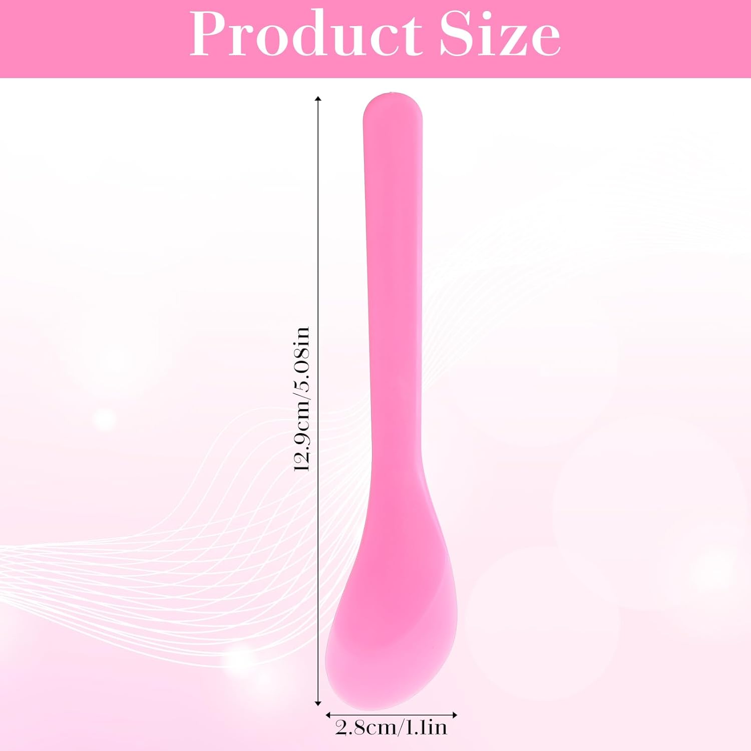 Набор из 9 розовых косметических шпателей - Шпатели для лица и крема для макияжа, косметики и DIY-ухода за кожей