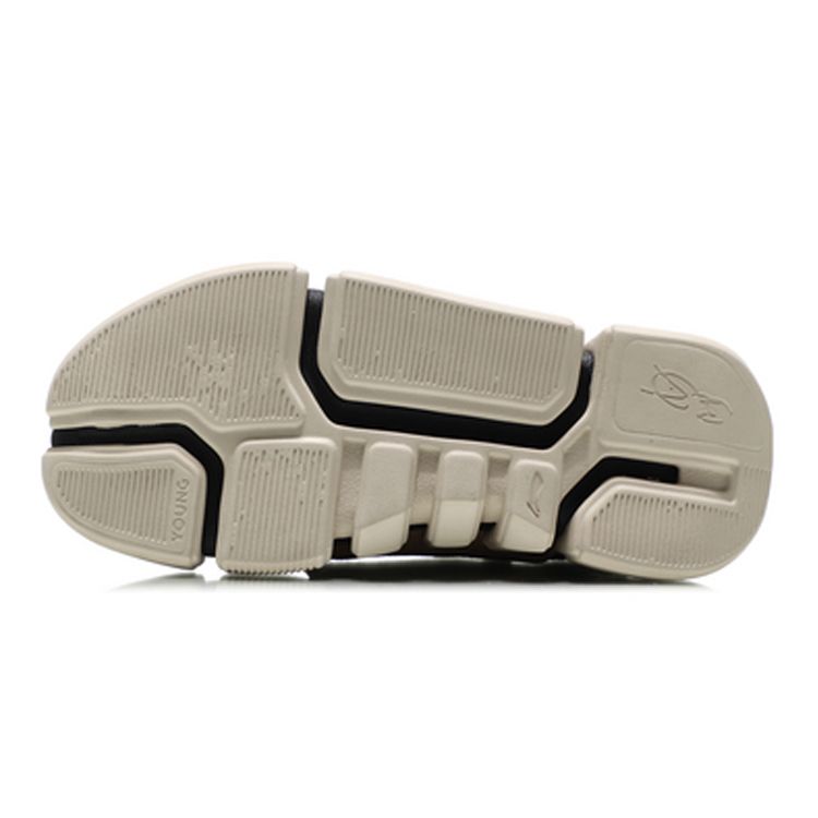 Li Ning Childrens Paris Fashion Week Wudao 2 Ace Retro Mid-Top Basketball Shoes Kids Basketball Shoes Gray YKBN048-3