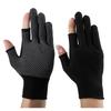 Rutschfeste Touchscreen-Nylonhandschuhe Herren Damen Sommer Outdoor Reiten Sport Fitness Atmungsaktive rutschfeste Sonnenschutz-Halbfingerhandschuhe