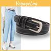 Needle Ladies Buckle Belt Versatile Jeans Casual Small Hole Cut Line Belt