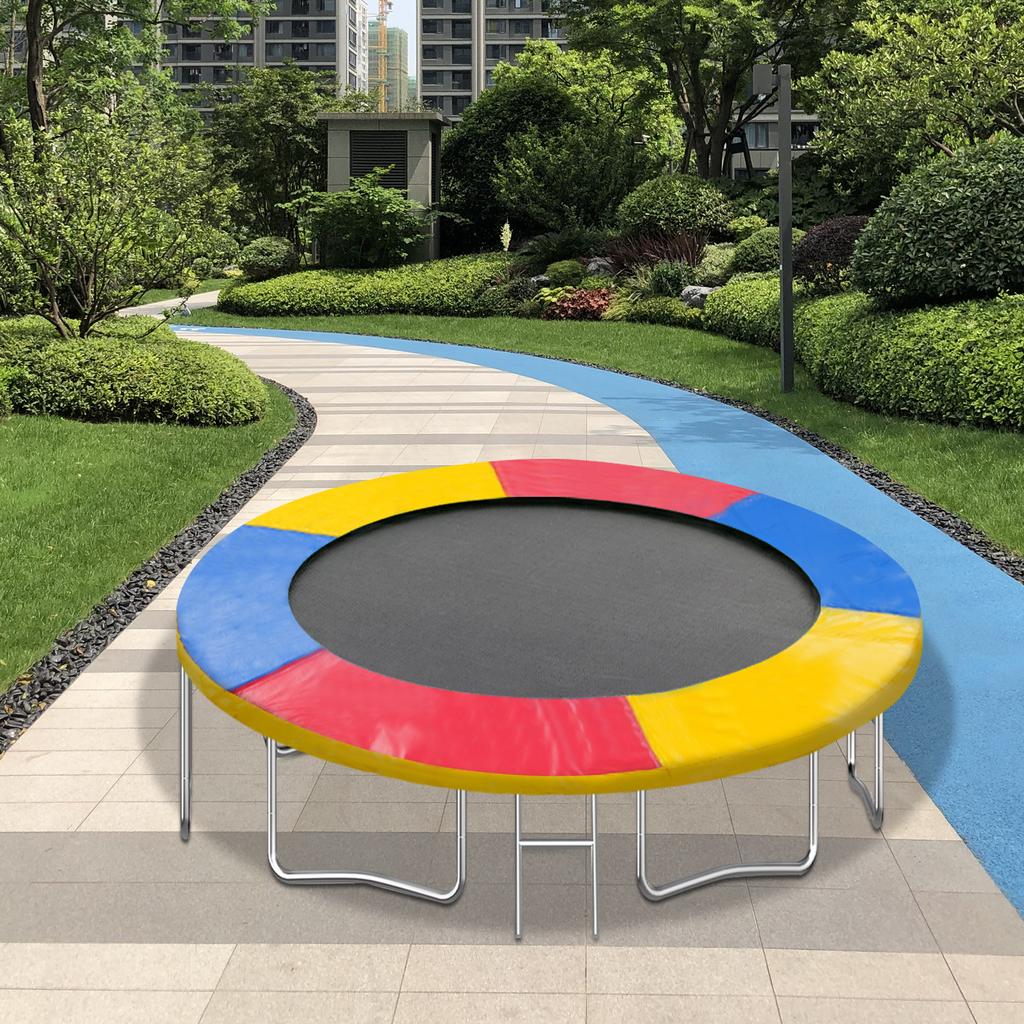 8 Ft PVC Trampoline Pad,Green/Blue/Multi-color Round Trampoline Replacement Safety Pad for Trampoline Facilities