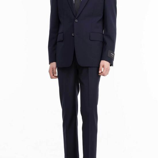 GioGio Artizonal Single Notched Suit Jacket Navy ZE5SU581NY