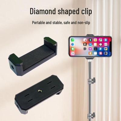 Universeller Ständer für Live-Übertragungen von Mobiltelefonen mit Schraubclip aus Metall