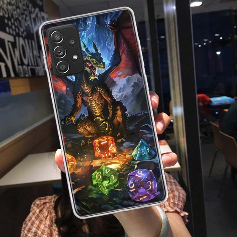 

Game D-Dungeons D-Dragons D-DND Phone Case for Samsung A54 A57 A37 A17 A14 A15 A12 A24 A34 A55 A35 A25 A52S A07 A05S A04S A22 A3 Samsung A24
