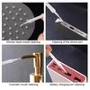 100Pcs Shower Hole Cleaning Brush Non-Slip Handle Fine Needle Anti-Clogging Penetration Brush Portable Bathroom